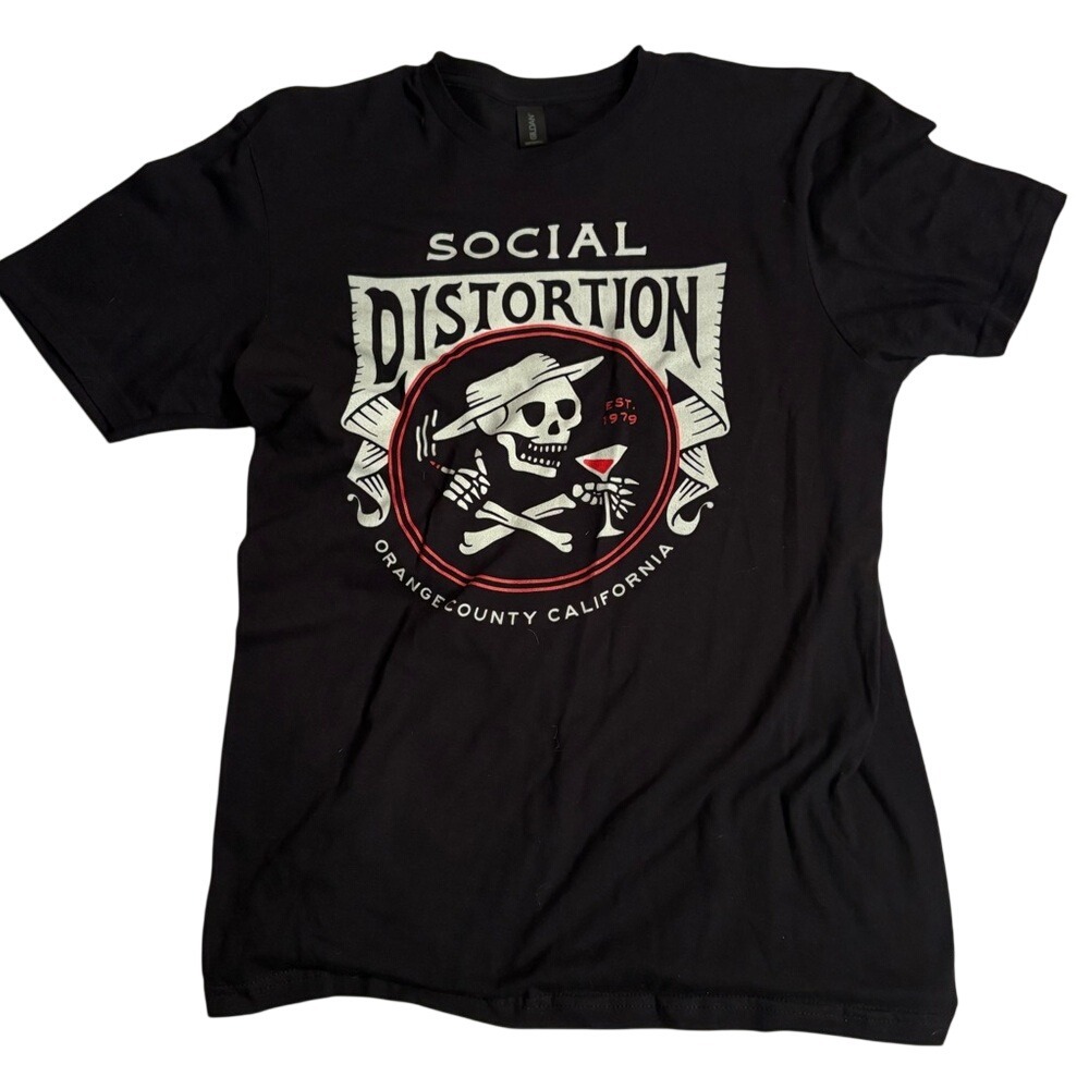 Social Distortion Black Graphic‎ T-Shirt